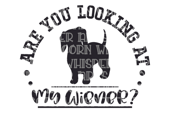 Are You Looking at My Wiener Funny SVG Graphics and Crafts
