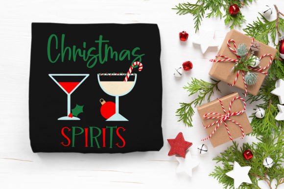 Christmas Spirits Funny SVG Graphics for Crafts