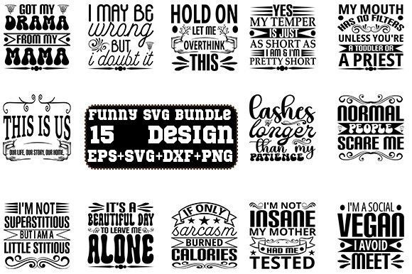 Funny SVG Bundle 15 Design Graphics and Crafts Review