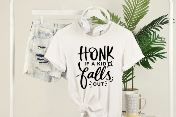 Honk if a Kid Falls out Funny SVG Cut Graphics and Crafts